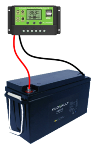 connecting charge controller to battery